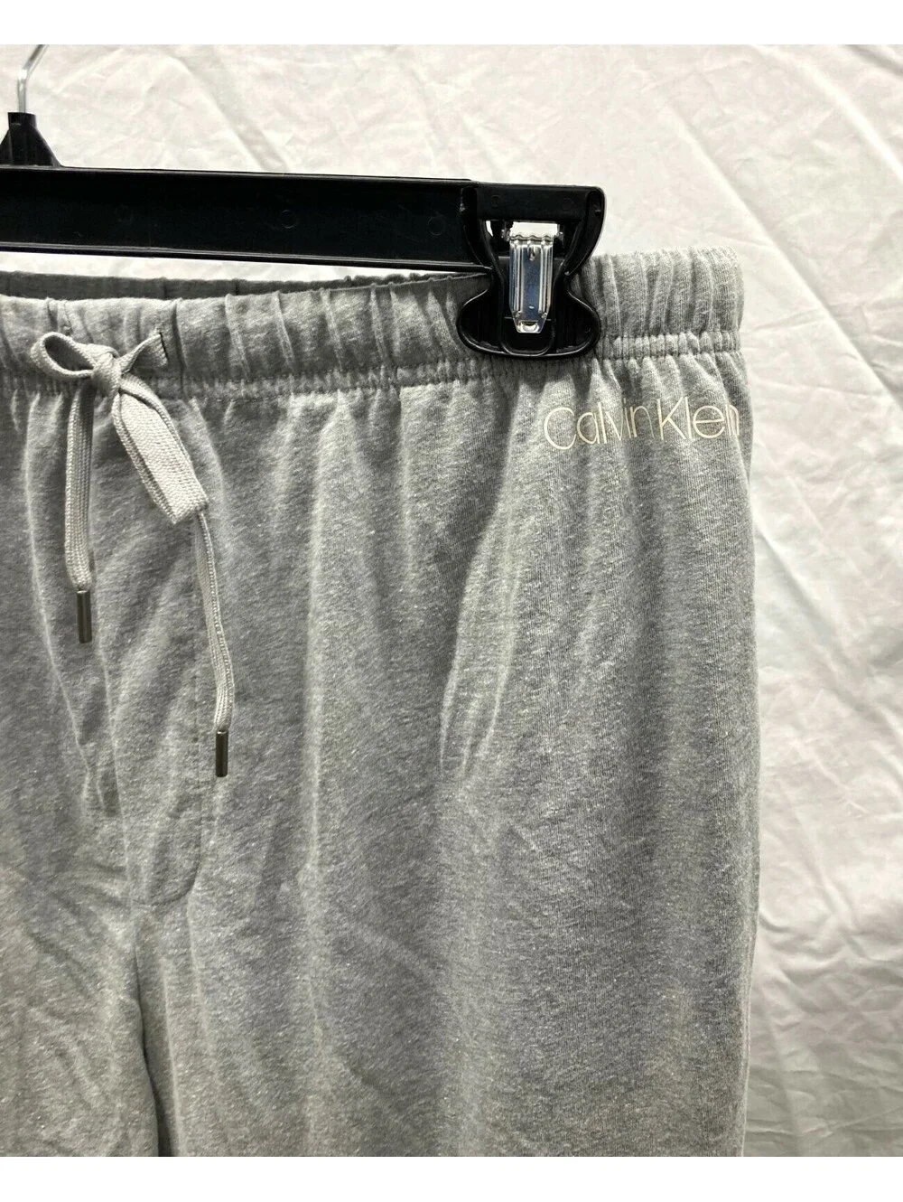 NEW Calvin Klein Women's Heather Gray Jogger Pajama Pants Large